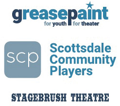 Stagebrush Greasepaint Scottsdale Community Players SCP Logo