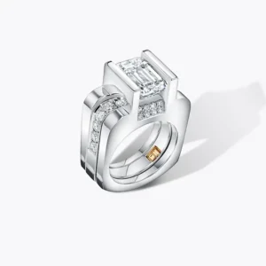 Cornelis Hollander custom diamond and white gold ring.